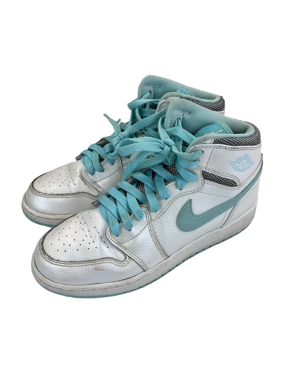 Nike Air Jordan 1 High GG White Blue 6Y Youth Retro Sneakers Streetwear